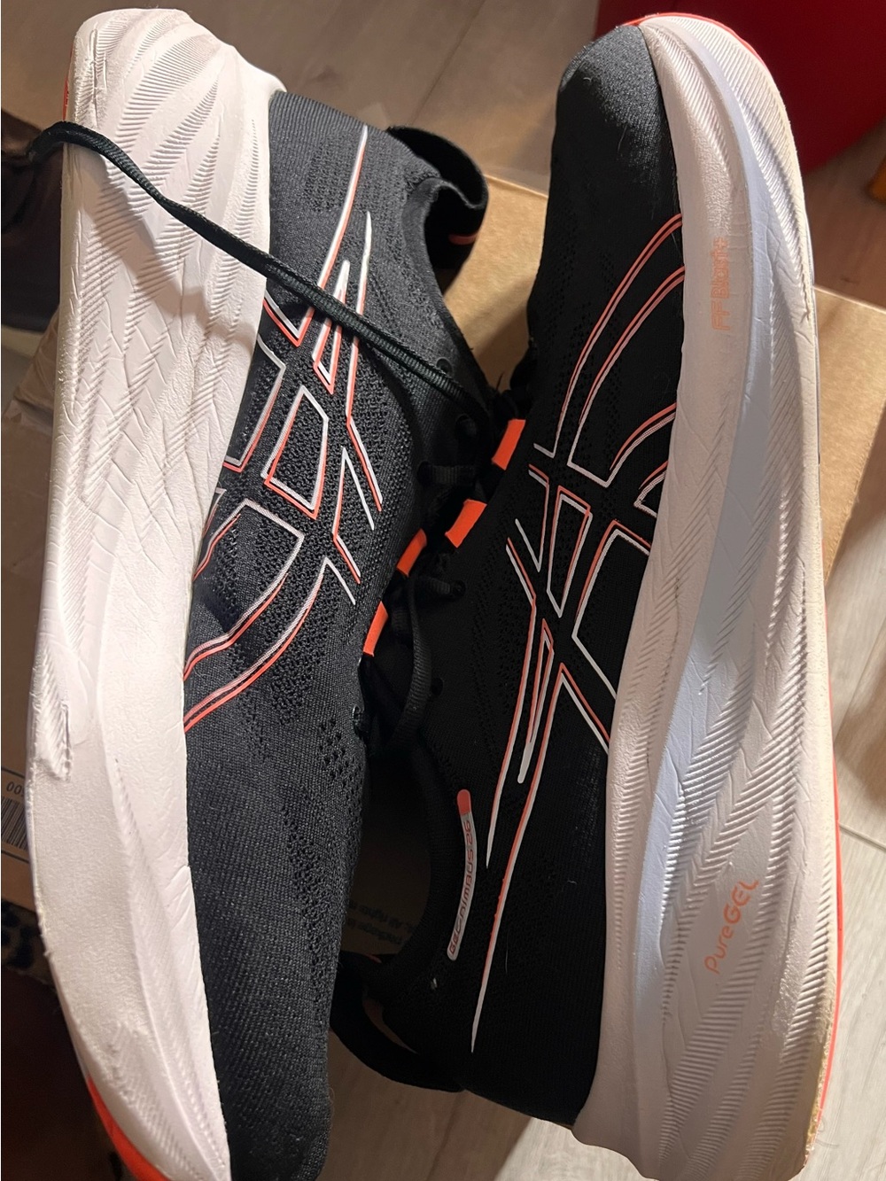 ASICS Gel- Nimbus 26 Black True Red - Men’s Size 15 (No Insoles) - Picture 14 of 15
